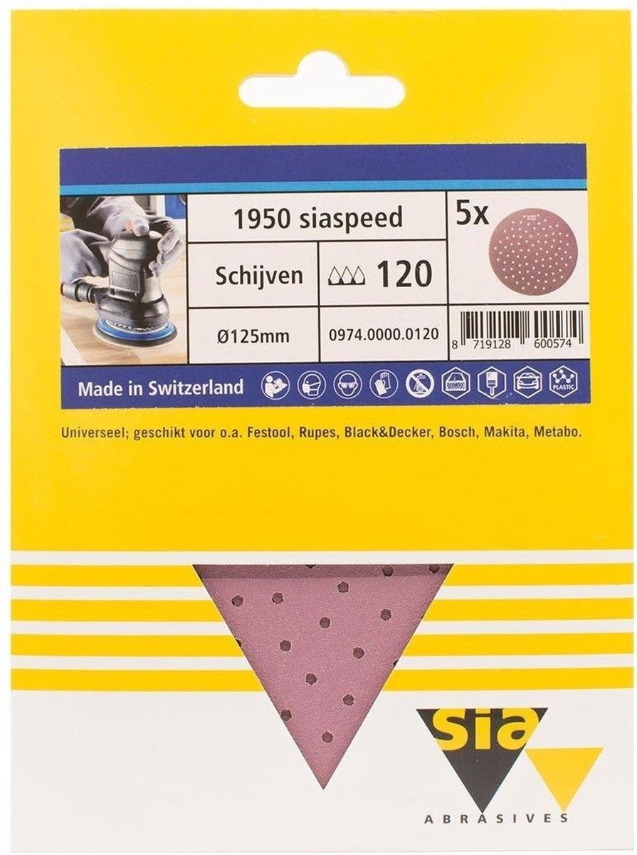 Siaspeed Schijf 125mm - 5 Stuks