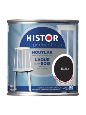 Histor Perfect Finish Houtlak Hoogglans - Black