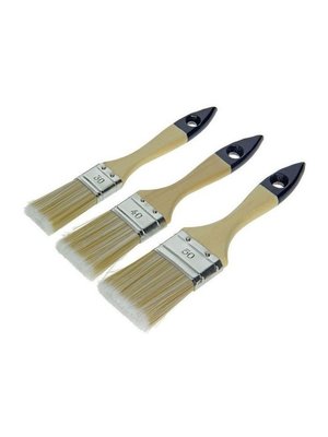 Sam Professional Platte Kwast Lak Acryl - 3 stuks