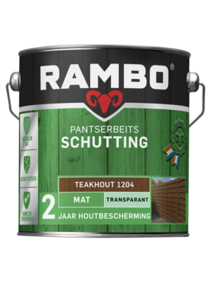 Rambo Pantserbeits Schutting Mat Transparant 2,5 liter - Teakhout