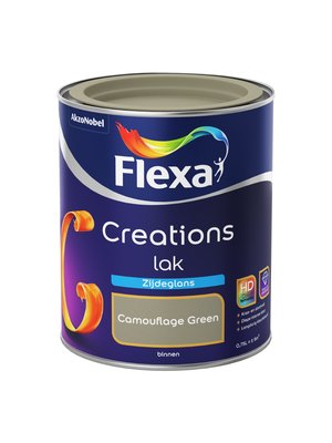 Flexa Creations Lak Zijdeglans - Camouflage Green
