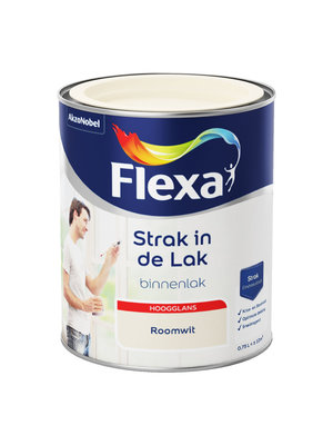 Flexa Strak in de Lak Binnenlak Hoogglans - Roomwit