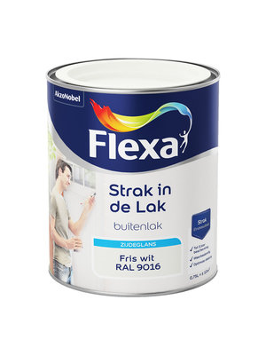 Flexa Strak in de Lak Buitenlak Zijdeglans - Fris Wit - RAL 9016