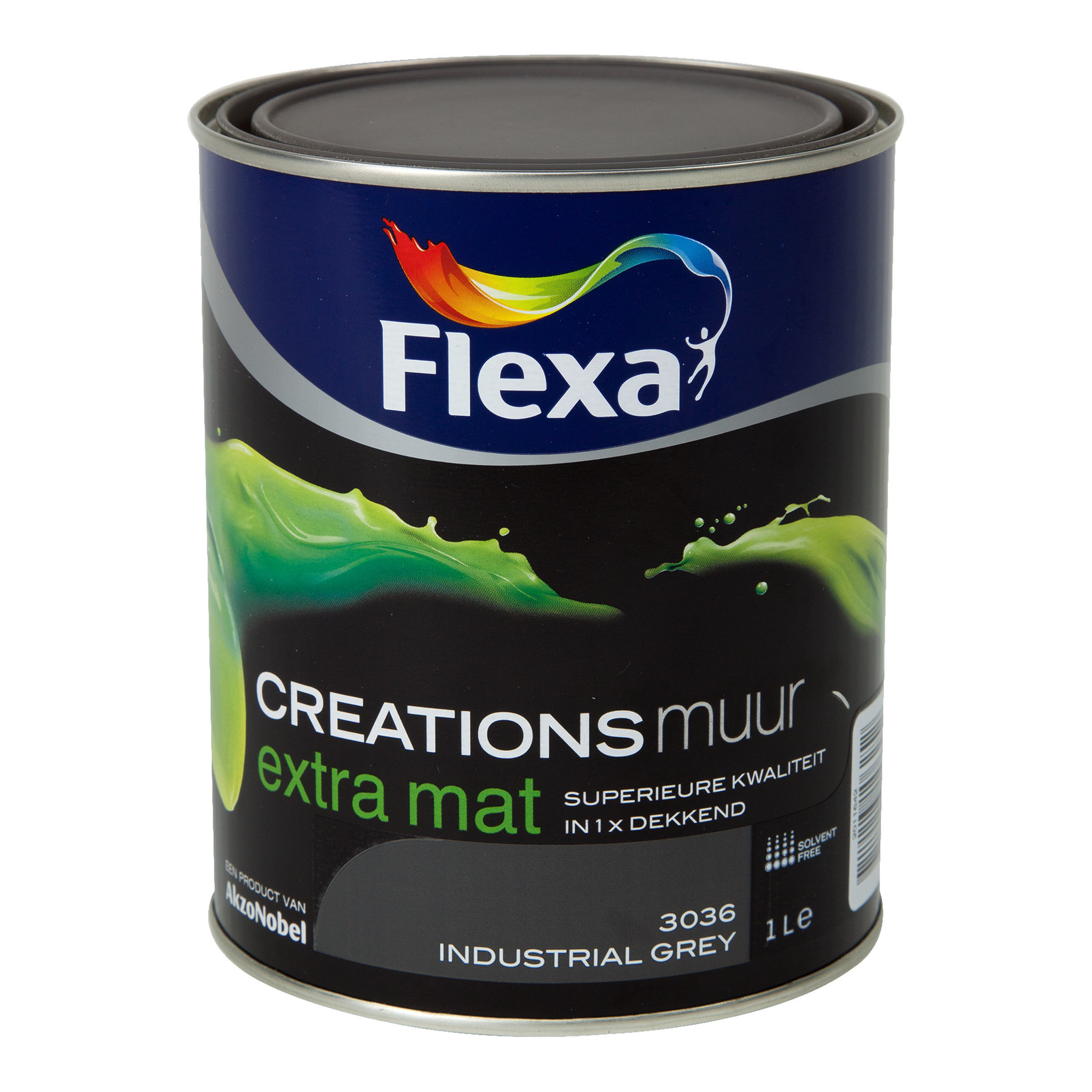 te rechtvaardigen bed toewijding Flexa Creations - Muurverf Extra Mat - Industrial Grey - 2,5 liter kopen? |  Korting tot 40% - De Verfzaak