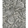 Noordwand Botanica Behang met grote bladeren 33305