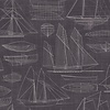 Noordwand Deauville 2 Behang technische tekening boten G23326