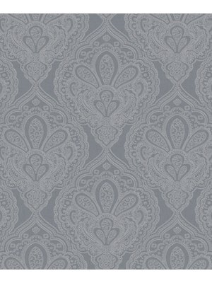 Noordwand Emporium Behang met grafische zilveren ornamenten DWP0247-02 Noordwand Emporium Behang met grafische zilveren ornamenten DWP0247-02