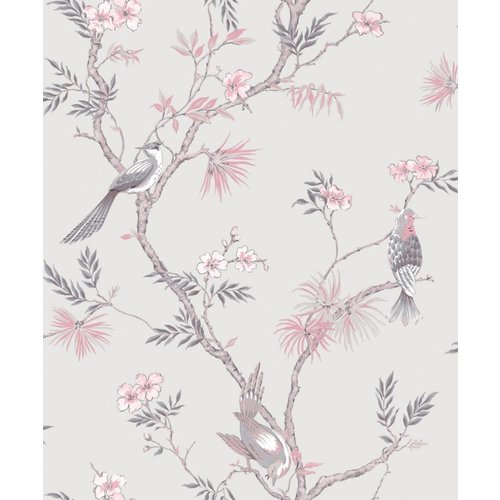 Noordwand Secret Garden Behang met vogels G78491