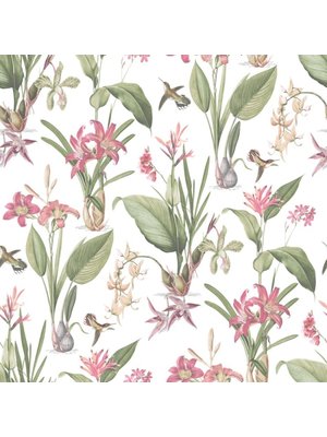 Noordwand Secret Garden Behang met bloemen G78506