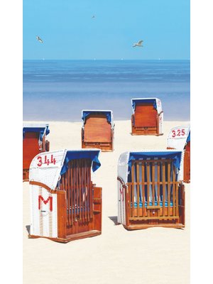 Noordwand Smart Art Easy Fotobehang strandkorven 47218