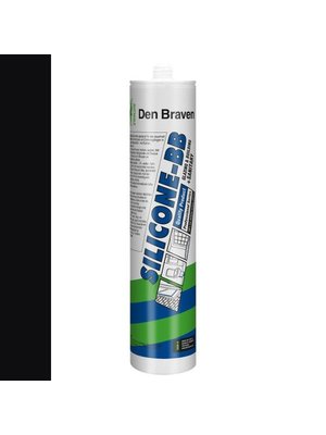 Den Braven Zwaluw Siliconenkit B&B + Sanitary - Zwart