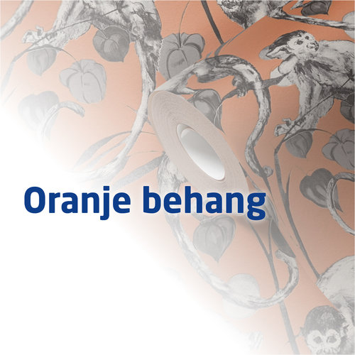 Oranje behang