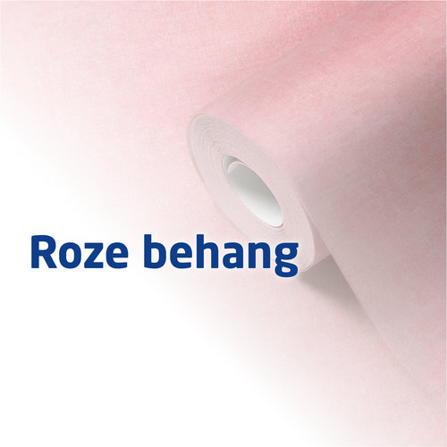 Roze behang