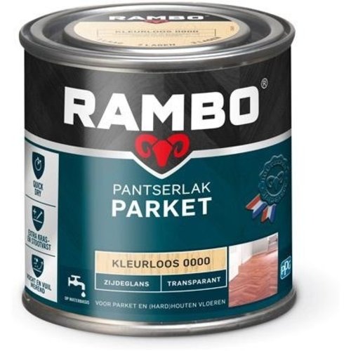 Rambo Pantserlak Parket Transparant Zijdeglans - Blank