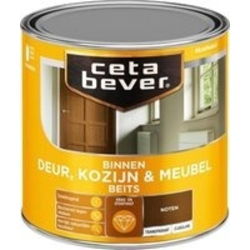 Cetabever Binnenbeits Deur Kozijn en Meubel Transparant Zijdeglans - Noten