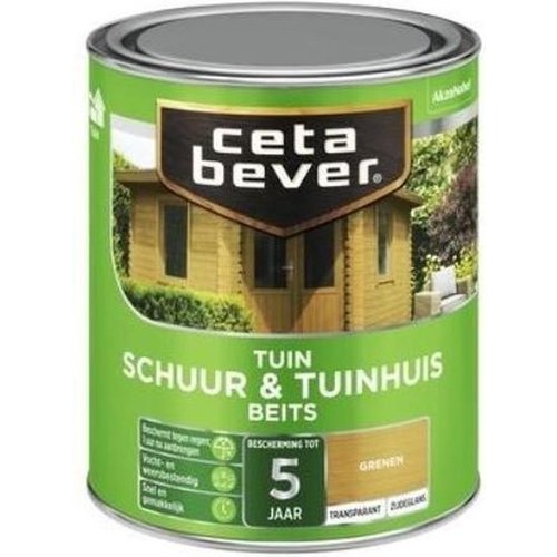 Cetabever Schuur en Tuinhuis Beits Transparant Zijdeglans - Grenen