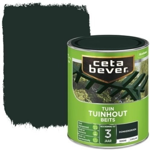 Cetabever Tuinhout Beits Dekkend Zijdeglans - Donkergroen
