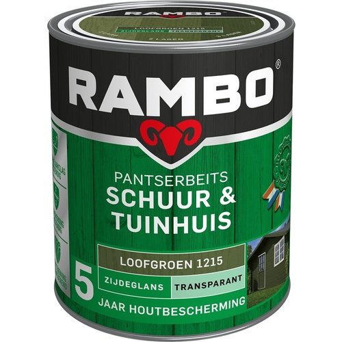 Rambo Pantserbeits Schuur & Tuinhuis Zijdeglans Transparant - Loofgroen