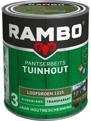 Rambo Pantserbeits Tuinhout Zijdeglans Transparant - Loofgroen