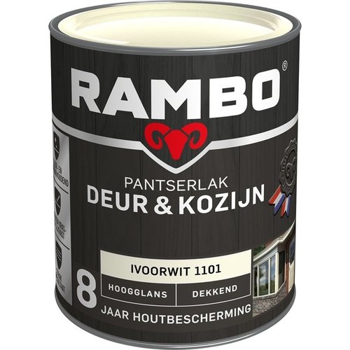 Rambo Pantserlak Deur & Kozijn Hoogglans Dekkend - Ivoorwit