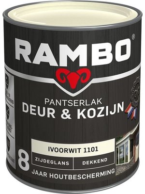 Rambo Pantserlak Deur & Kozijn Zijdeglans Dekkend - Ivoorwit