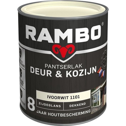 Rambo Pantserlak Deur & Kozijn Zijdeglans Dekkend - Ivoorwit