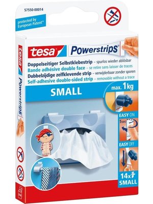 Tesa Powerstrips Dubbelzijdige Kleefstrips Small - 14 Stuks