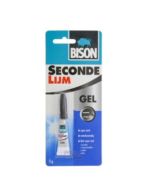Bison Secondelijm gel 3gr