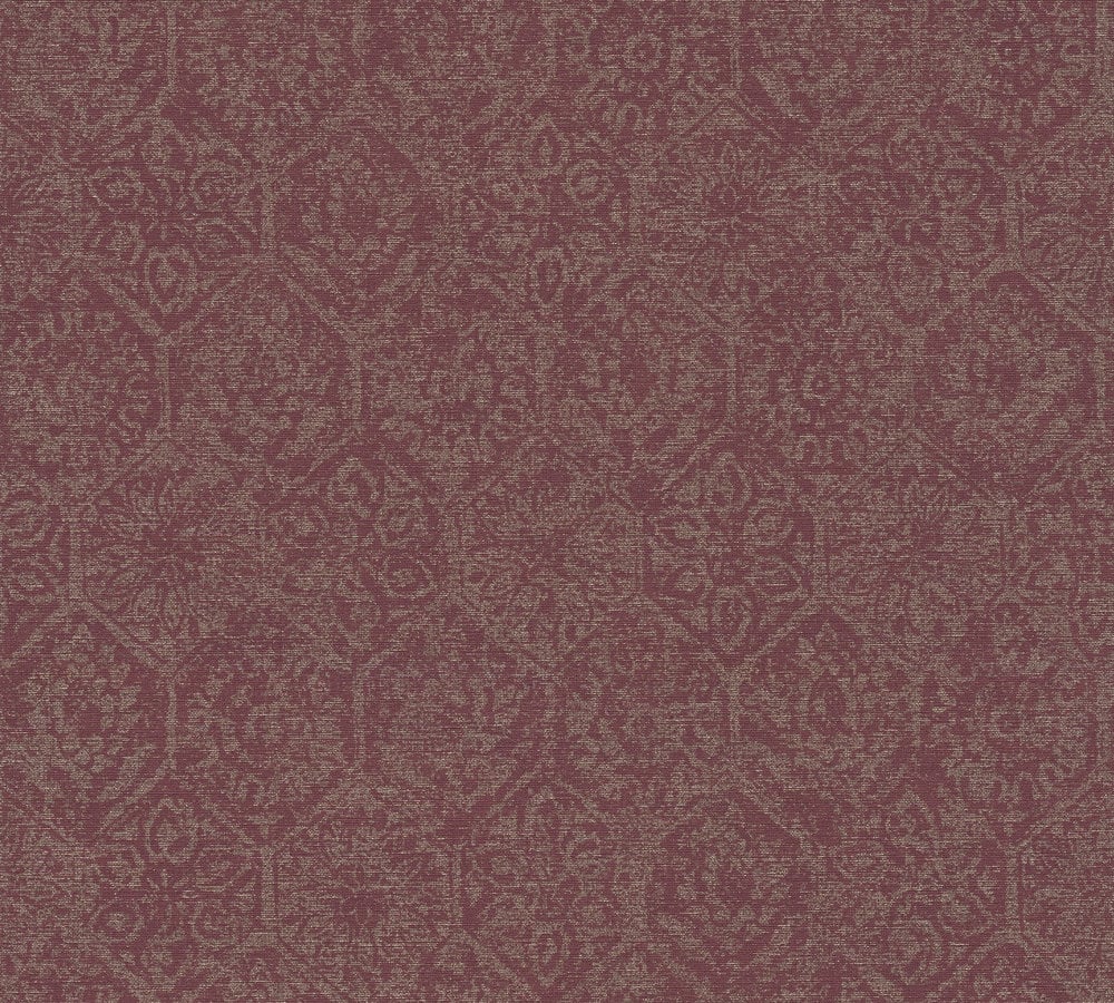 A.S. Création behang oosters motief metallic en rood - AS-380224 - 53 cn x 10,05 m