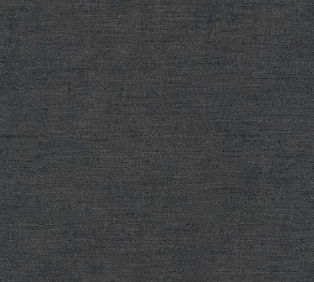 A.S. Création behang effen zwart - AS-380251 - 53 cn x 10,05 m