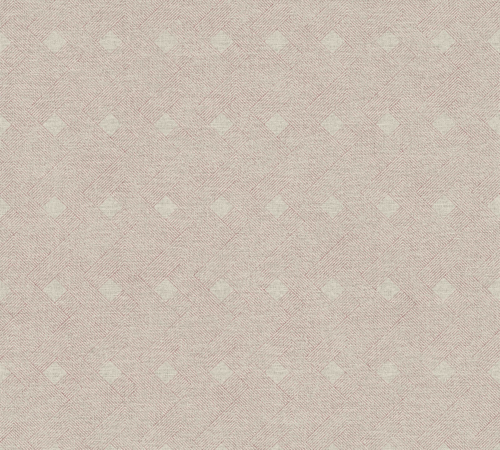 A.S. Création behang figuratief motief beige en rood - AS-380292 - 53 cn x 10,05 m