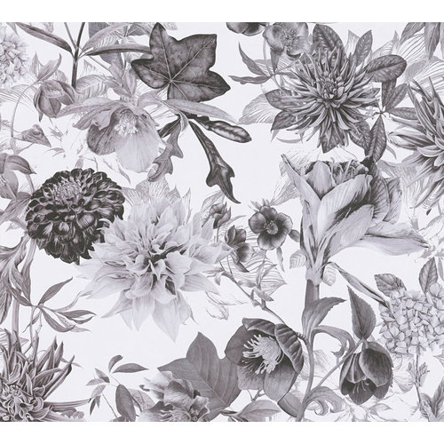 AS Creation Dream Flowery grijs behang | 381753