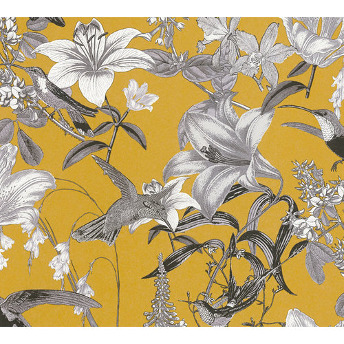 Architects Paper Jungle Chic geel behang | 377013