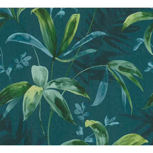 Architects Paper Jungle Chic blauw behang | 377044