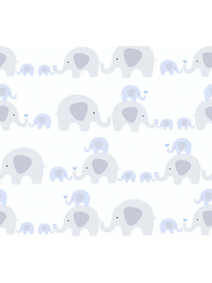 AS Creation Little Love blauw behang | 381131