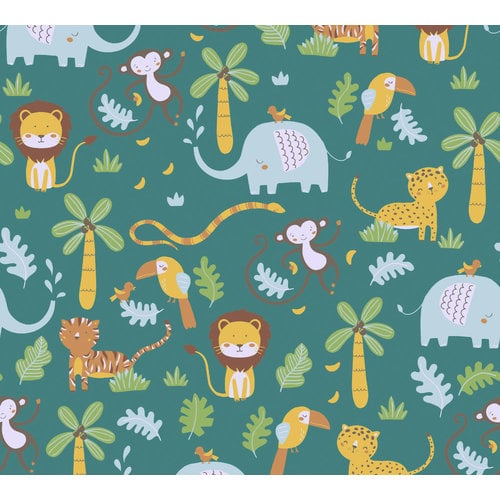 AS Creation Little Love groen behang | 381151