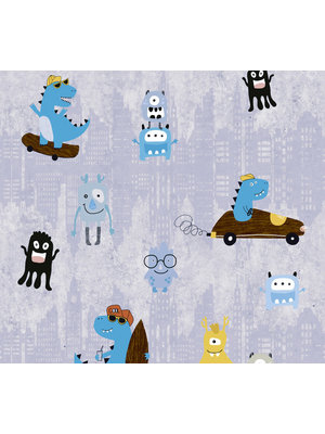 AS Creation Little Love blauw behang | 381211