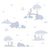 AS Creation Little Love blauw behang | 381281