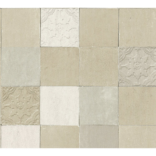 Livingwalls New Walls crème behang | 374064