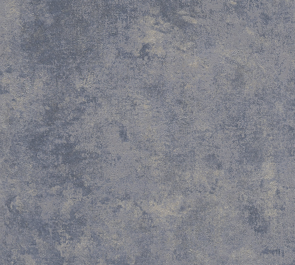 Livingwalls behang geschilderd effect blauw, zilver en grijs - AS-374255 - 53 cm x 10,05 m