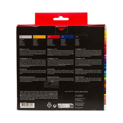 Amsterdam Acrylverf Primairset 5x120 ml