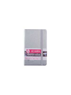 Royal Talens Schetsboek Blinkend Zilver 9x14 CM 140 G 80 Vellen