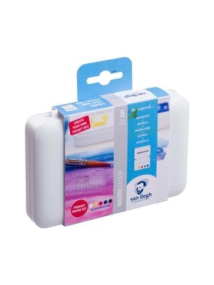 Van Gogh Aquarelverf Pocket Box Primaire Mengset | 5 Halve Napjes + 7 Lege Plekken