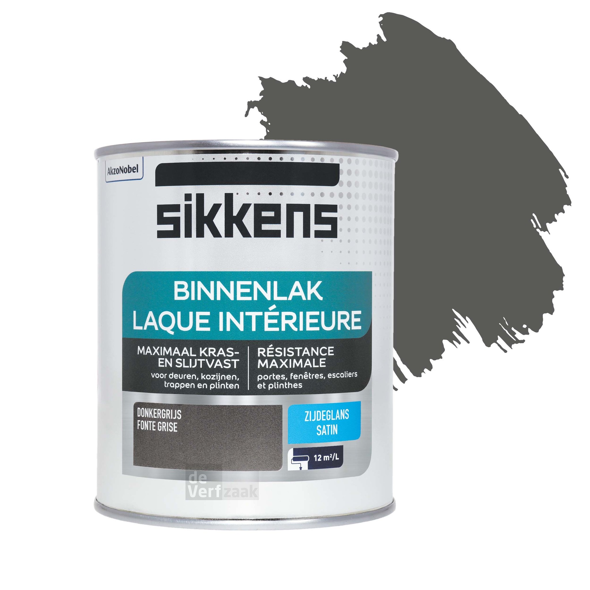 Sikkens Binnenlak Zijdeglans - Donkergrijs