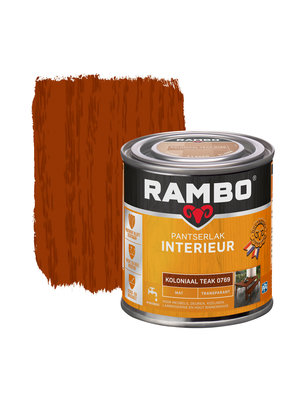 Rambo Pantserlak Interieur Transparant Mat - Koloniaal Teak