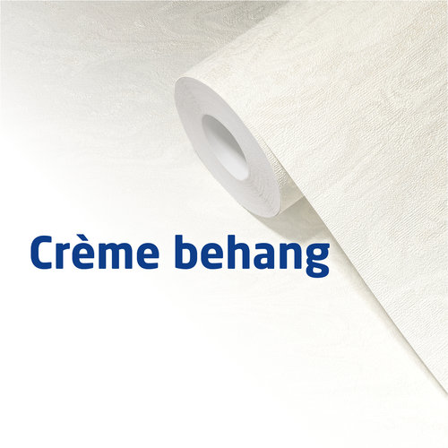 Crème behang