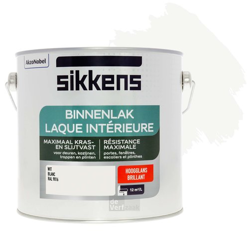 Sikkens Binnenlak Hoogglans - RAL9016