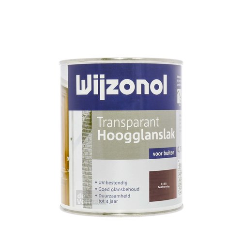 Wijzonol Transparant Hoogglanslak 750 ml 3135 Mahonie