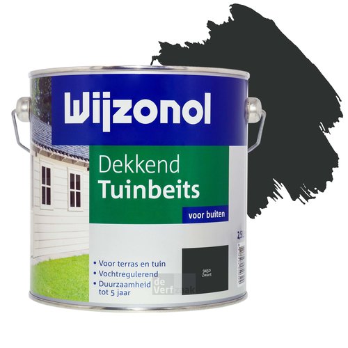 Wijzonol Dekkend Tuinbeits - Zwart