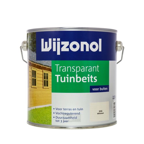 Wijzonol Transparant Tuinbeits - Whitewash